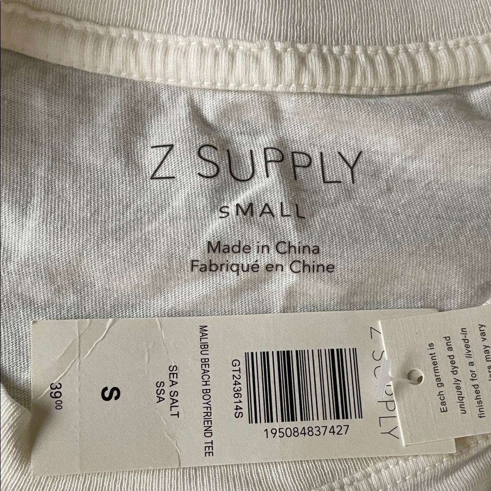 Z Supply Cream Malibu Graphic Tee - Picture 3 of 3